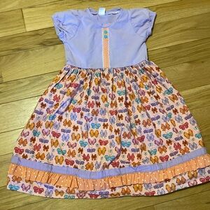 EUC Sweet Leaf Lane Boutique (handmade) dress; size 7